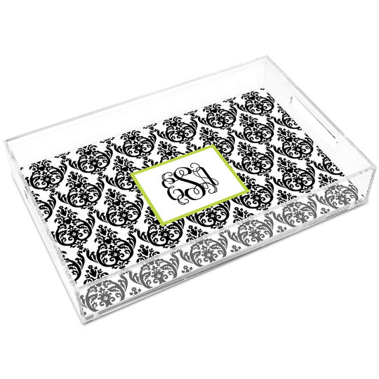 Madison Black Lucite Trays